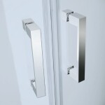 CERSANIT/S - SPRCHOVÝ KÚT štvrťkruh 90x90 TRANSPARENT SKLO + vanička S158-005-SET1