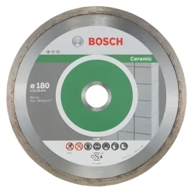 BOSCH Standard for Ceramic 2608603233 / Diamantový kotúč / 180x22,23 mm / 10 ks (2608603233)