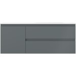 MEXEN/S - Orio kúpeľňová skrinka 120 cm s umývadlom Vela pravá, 2S, 1D, grafit mat/biela mat 91A13-12047-3-BBFFF66-W23P01