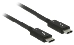 DeLock Thunderbolt 3 USB-C čierna / Kábel / 0,5 m / 40 Gb/s / 100 W (84844)