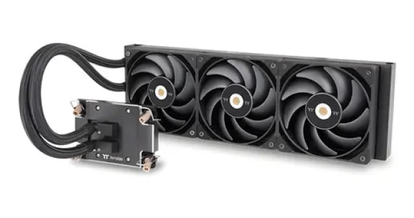 Thermaltake AW420 čierna / AIO vodný chladič CPU / 3x 140 mm / 2000 RPM / 31,6 dB / 625 W TDP (CL-W445-PL14BL-A)