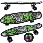 Mamido Skateboard Fiszka 55 cm s LED svetelnými kolesami