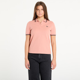 Tričko FRED PERRY Twin Tipped Shirt Blossom Pink/ Anchor Grey/ Black 40