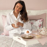 GREEN GATE Latté hrnček Elsy White 400 ml