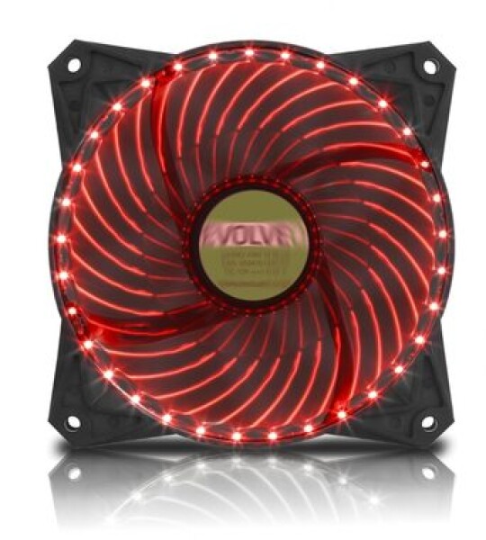 EVOLVEO ventilátor 120mm LED 33 bodov/červený (FAN12RD33)