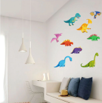 Veselá Stena Samolepka Farební Dinosaury