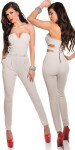 Sexy Koucla bandeau jumpsuit rhinestones