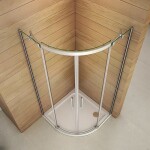 H K - Štvrťkruhový sprchovací kút HARMONY S4 90 cm s dvojdielnymi posuvnými dverami a sprchovou vaničkou z liateho mramoru SE-HARMONYS490 / ROCKY-90Q