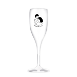 Personalizovaná nerozbitná pohár na prosecco – pár v objatí