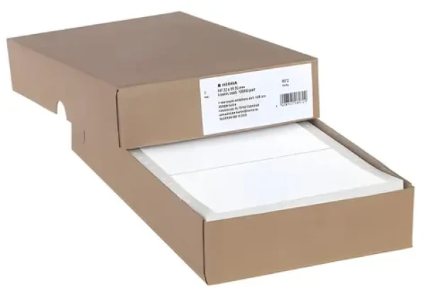 Herma Tabelačné etikety 147,32x99,2 mm / biele, perforované / 1000 ks (8072)