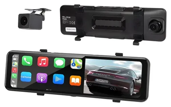 Blow DVR F620 / Kamera do spätného zrkadla / CarPlay / Android Auto / duálny / Full HD / zadná kamera (78-586#)