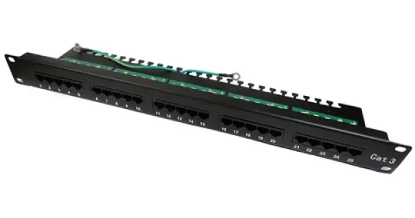 Xtendlan Patch panel 19" / Telefónne / 25 portov / Cat3 / 1U (PPT1U19Cat3)