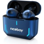 Niceboy HIVE SpacePods modrá / Bezdrôtové slúchadlá / BT 5.1 / IPX5 / 20-20000 kHz / 104 db / Dotykové tlačidlo / USB-C (hive-space-pods)