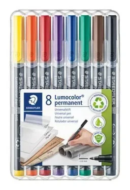 Staedtler Lumocolor permanent F / Popisovač / sada 8 ks / 8 farieb / stopa 0,6 mm (318 WP8)