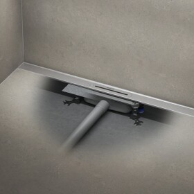 SET Sprchový žlab Kaldewei Flowline Zero 90 cm nerez nerezová ocel a odtoková souprava FlowDrain Regular 940000010930+687744800000 KALDEWEISET9