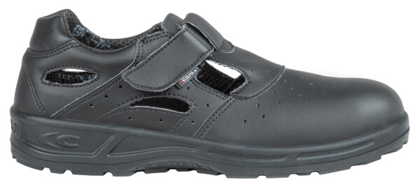 Bezpečnostné sandále Cofra TALIA BLACK S1 SRC Veľkosť topánky: 45, ADERPLUS BLACK, Čierna