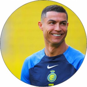 Jedlý papier Cristiano Ronaldo pri hre 19,5 cm - Pictu Hap - Pictu Hap