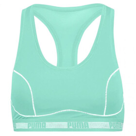 Dámska športová podprsenka Padded Racer Back Top 504003001 011 010 Mintová - Puma S mintová-zelená