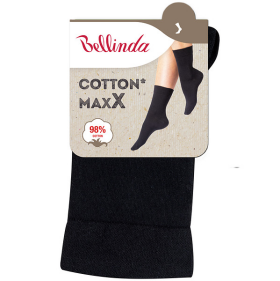 Dámske bavlnené ponožky COTTON MAXX LADIES SOCKS Bellinda čierna