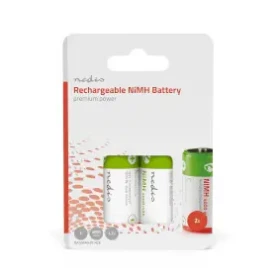 Nedis Dobíjacia Ni-MH batéria C 2 ks/ 1.2 V DC / 4000 mAh / Prednabité / HR14 (BANM40HR142B)