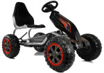 Mamido Detská šliapací motokára Monster Strong čierna