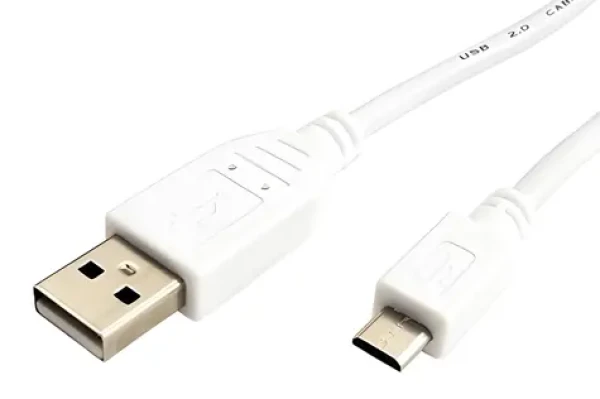 OEM biely / Kábel USB-A - microUSB B / 5pin / 1,8m (11.99.8752)
