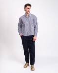 Service Works Poplin Stripe Waiter Shirt ROYAL S
