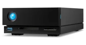 LaCie 1big Dock 20TB čierna / Dokovacia stanica s HDD / 3,5" / Thunderbolt 3 / USB-A 3.2 / SD+CF / 280 MB/s (STHS20000800)