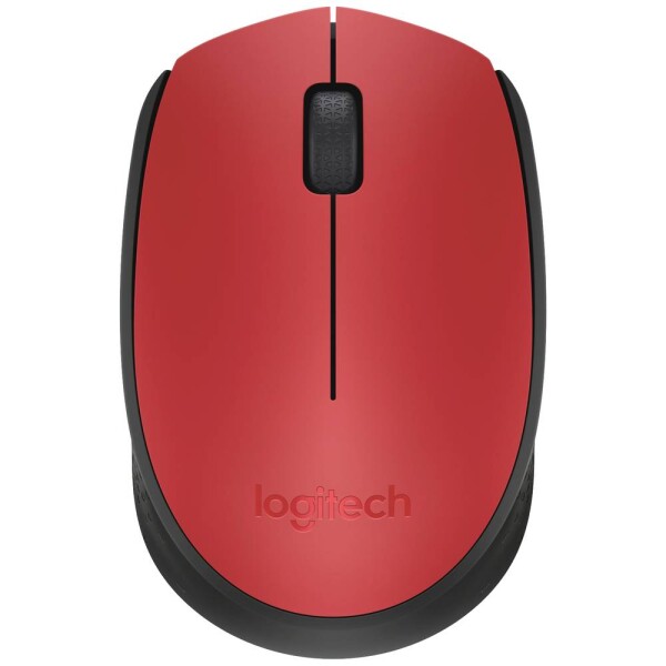 Logitech Wireless M171 červená / bezdrôtová optická myš / 2 tlačidlá / 1000dpi (910-004641)