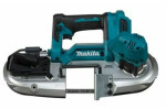 Makita DPB183Z / Aku pásová píla / 18V / Rýchlosť pásu: 3.2 ms / Rezný výkon: 66 mm / bez aku (DPB183Z)