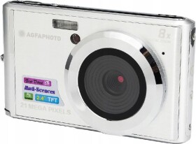 Agfa Compact DC 5200 strieborná / 2.7 LCD / 21 Mpix CMOS / 8x digitálny zoom / SD (AGCDC5200SI)