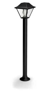 Philips Alpenglow čierna / Vonkajšie stĺpikové svietidlo / 90 cm / bez zdroja / E27 / IP44 (SKL000261807)