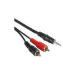 PremiumCord Kábel Jack 3.5mm-2xCINCH M/M 5m AK 243-050 (8592220006310)