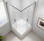POLYSAN - CARMEN štvorcová sprchová zástena 900x900x1650, číre sklo MD5116