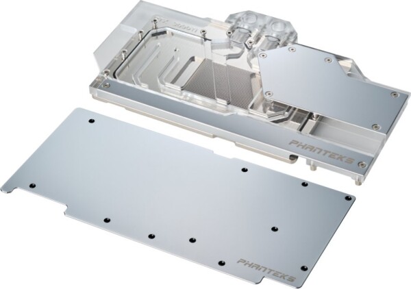 Phanteks PHANTEKS RTX 3090Ti GPU Water Block MSI, D-RGB - Backprokove, chróme