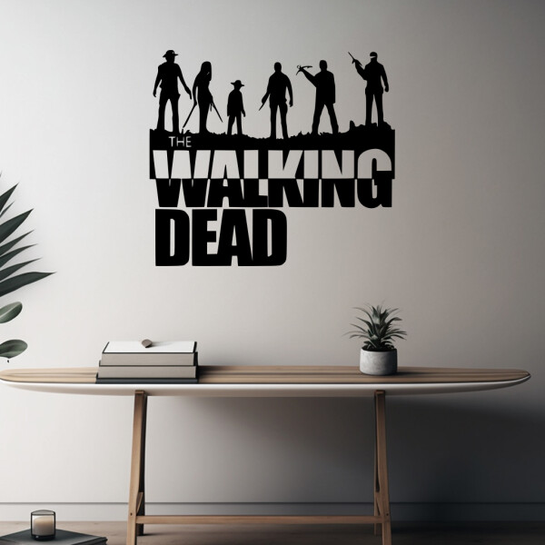 Veselá Stena Samolepka The Walking Dead Farba: čierna, Veľkosť: 80 x 71 cm
