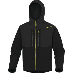 Pracovná softshell bunda Delta Plus HORTEN2 Farba: Čierna/ Žltá, Veľkosť: L (HORT2NJGT)