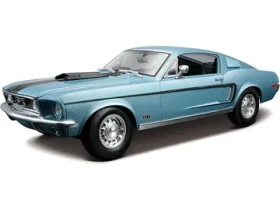 Maisto Ford Mustang GT Cobra Jet FB 1968 modrá