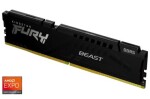 Kingston Fury Beast Black 16GB (1x16GB) DDR5 5200MHz EXPO/CL36/DIMM/On-Die ECC/XMP 3.0/EXPO 1.0/1.25V (KF552C36BBE-16)