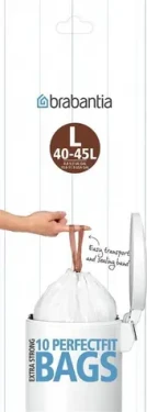 Brabantia PerfectFit Type L Vrecká do odpadkového koša 40-45 L / zaťahovacie / 10 sáčkov (371547)