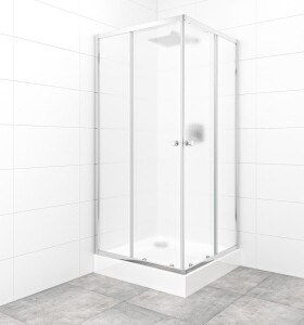 SAT - Set sprchovacieho kúta a vaničky, štvorec 90x90 cm Multi Basic SIKOBKMUQ90CRCH SIKOBKMUQ90CRCH