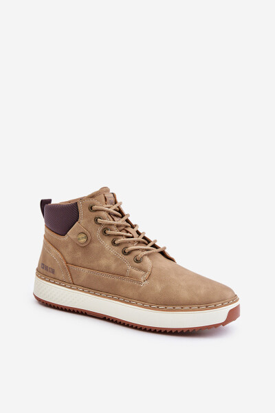 Šnurovacie pánske členkové topánky Big Star Hi-Poly System Brown 41