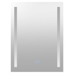 Mereo Zrkadlo 60x80 cm s LED osvetlením a odhmlievaním CN154