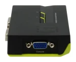 LevelOne KVM-0221 čierna / KVM switch / 2 porty / USB / VGA / Audio / 2048x1536 (KVM-0221)
