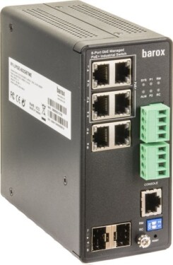 Barox Barox RY-LPIGE-602GBTME łącza sieciowe Zarządzany L2/L3 Gigabit Ethernet (10/100/1000) Obsługa PoE Sivý