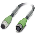 Sensor/Actuator cable SAC-8P-M12MS/ 1,5-PUR/M12FS SH 1522985 Phoenix Contact; 1522985
