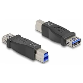 DeLock adaptér USB 3.0-B samec - USB 3.0-A samica čierna / Redukcia / 5 Gbit/s (65179)
