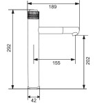MEXEN/S - Diamond R70 Set umývadlovej a vaňovej batérie s príslušenstvom, čierna 71513R70-70