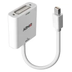 Lindy Mini DisplayPort na DVI-I / Redukcia / 1920x1200 px / HDCP 1.4/2.2 / 0,18 m (38318)