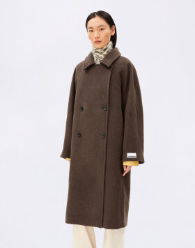 Armedangels Double-Breasted Wool Coat 3719 claystone melange S